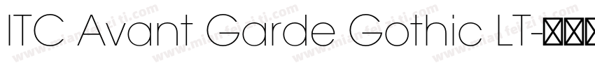 ITC Avant Garde Gothic LT字体转换